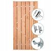 Tuindeur Privacy Douglas met RVS inbouwslotset 120x195 cm