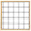 Gaaselement met kader 44x68/robuust - H180xB180cm GEÏMPREGNEERD