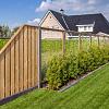 Gaaselement vuurverzinkt maaswijdte 7,5x7,5 cm met robuust kader grenen groen geïmpregneerd 4,4x6,8 