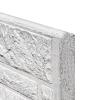 Beton-motiefplaat wit/grijs - H26xD3,5xL184cm rotsmotief
