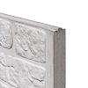 Beton-motiefplaat wit/grijs - H26xD3.5xL184cm romeinsmotief