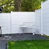 Berton©-motiefplaat smal wit/grijs H26xD3,5xL184 cm blokhutprofiel