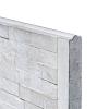 Beton-motiefplaat wit/grijs - H36xD3.5xL184cm leisteenmotief