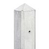 Berton©-paal IJssel wit/grijs, diamantkop 10x10x280 cm hoekmodel