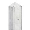 Berton©-paal IJssel wit/grijs, diamantkop 10x10x280 cm hoekmodel