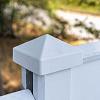 Beton-afdekpet wit/grijs diamantkop - 14x14x5cm T-model