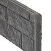 Berton©-motiefplaat smal antraciet H26xD3,5xL184 cm rotsmotief