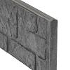 Beton-motiefplaat antraciet - H26xD3.5xL184cm romeinsmotief