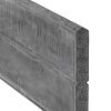 Beton-motiefplaat antraciet - H26xD4.8xL184cm blokhutprofiel