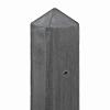Betonpaal antraciet diamantkop - 10x10x180cm tussenmodel Scherm 90 cm - IJssel-serie