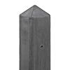 Betonpaal antraciet diamantkop - 10x10x280cm T-model Scherm 180 cm - IJssel-serie