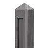 Berton©-paal antraciet Hunze, diamantkop 10x10x145 cm eindmodel