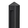 Betonpaal antraciet gecoat diamantkop - 10x10x145cm eindmodel - Hunze-serie
