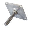 Hoogteverstelling deluxe verzinkt M16 10x10 cm plaat