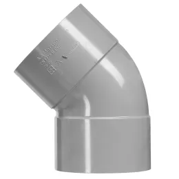Pvc hwa 50mm Bocht 2X Manchet 45