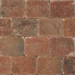 Metro trommelsteen 30x20x6 cm Brons genuanceerd