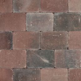 Metro Trommelsteen 30x20x6 cm Rood genuanceerd