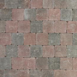 Metro Trommelsteen 15x15x6 cm Rood genuanceerd