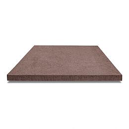 Oud Hollandse tegel zonder facet, gewapend  100x100x5 Roodbruin