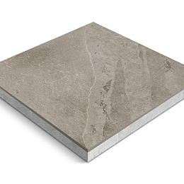 Keramische tegel op onderbeton | Ceradeco | 60x60x4 cm |  Slate Piombo