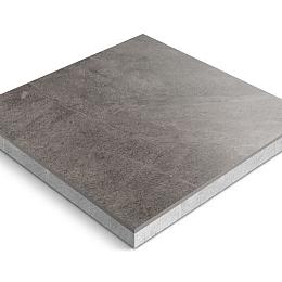 Keramische tegel op onderbeton | Ceradeco | 60x60x4 cm |  Slate Antracite