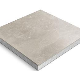 Keramische tegel op onderbeton | Ceradeco | 60x60x4 cm | Belga Grigio