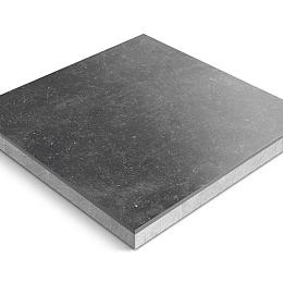 Keramische tegel op onderbeton | Ceradeco | 60x60x4 cm | Belga Nero
