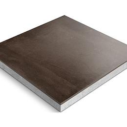 Keramische tegel op onderbeton | Ceradeco | 60x60x4 cm |  Cemento Marrone