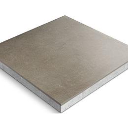 Keramische tegel op onderbeton | Ceradeco | 60x60x4 cm |  Cemento Grigio