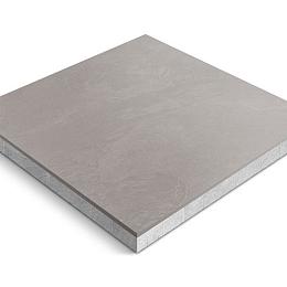 Keramische tegel op onderbeton | Ceradeco | 90x90x5 cm | Nordica Grey