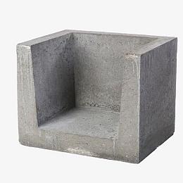U-Hoekelement 40X40X50 Grijs