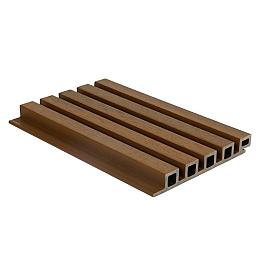 NewTechWood composiet co-extrusie wand bekleding castellation 25 profiel. 2.5x19.6x290 cm Teak