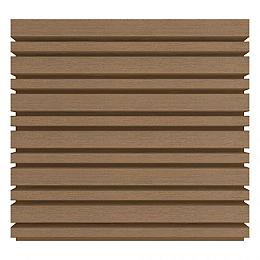 NewTechWood composiet co-extrusie wand bekleding castellation 4325 profiel. 2.5x19.6x290 cm Teak