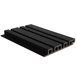 NewTechWood composiet co-extrusie wand bekleding castellation 4325 profiel. 2.5x19.6x290 cm zwart