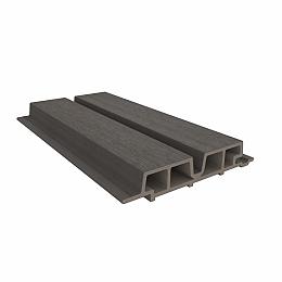 Newtechwood hkc co-extrusie castellation pro65 gevelbekleding, 3,3x18x290 cm, silver gray.