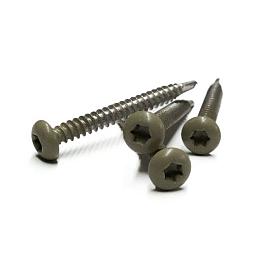 Rvs schroef met gekleurde top voor ntw castellation pro, set a 50 stuks incl. bit, antique.