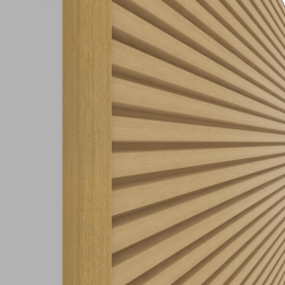 NewTechWood aluminium co-extrusie eindprofiel rhombus t.b.v. wand bekleding. 5x5x300 cm Red Cedar