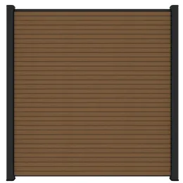 Newtechwood co-extrusie composiet scherm triple, 180x180 cm, teak.