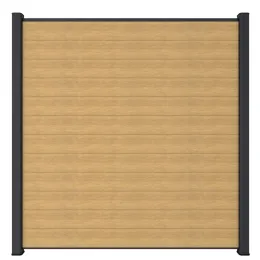 Newtechwood co-extrusie composiet scherm, 181x180 cm, red cedar.