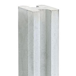 Berton©-sleufpaal Reest wit/grijs 11,5x11,5x272 cm eindmodel