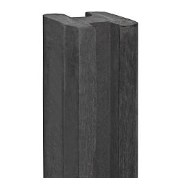 Berton©-sleufpaal antraciet 11,5x11,5x272 cm hoekmodel