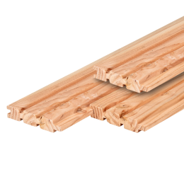 Douglas tripleprofiel gedroogd 2,8 x 14,5 x 224 cm