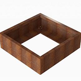 Bloembak Module+ 90x90x28 cm Corten