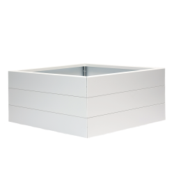 Bloembak wit 180x90x28 cm