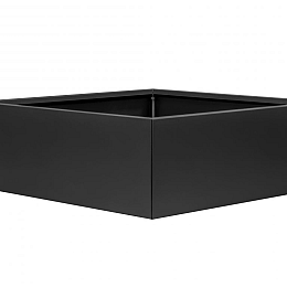 MBBZ Metalen bloembak Grafiet Zwart 120x120