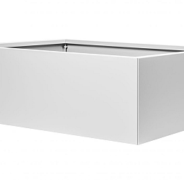 MBBW Metalen bloembak wit 90x120