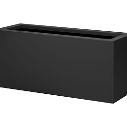 MBBZ Metalen bloembak vlak grafiet Zwart 30x90