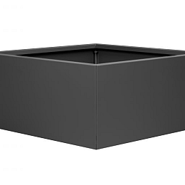 Bloembak vlak-  ANTRACIET 90x90x40