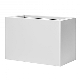 MBBW Metalen bloembak wit 30x60