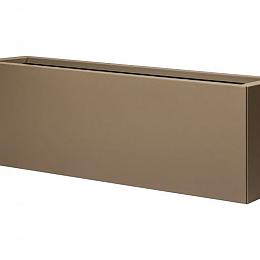 MBBS Metalen bloembak vlak supra bruin 30x150